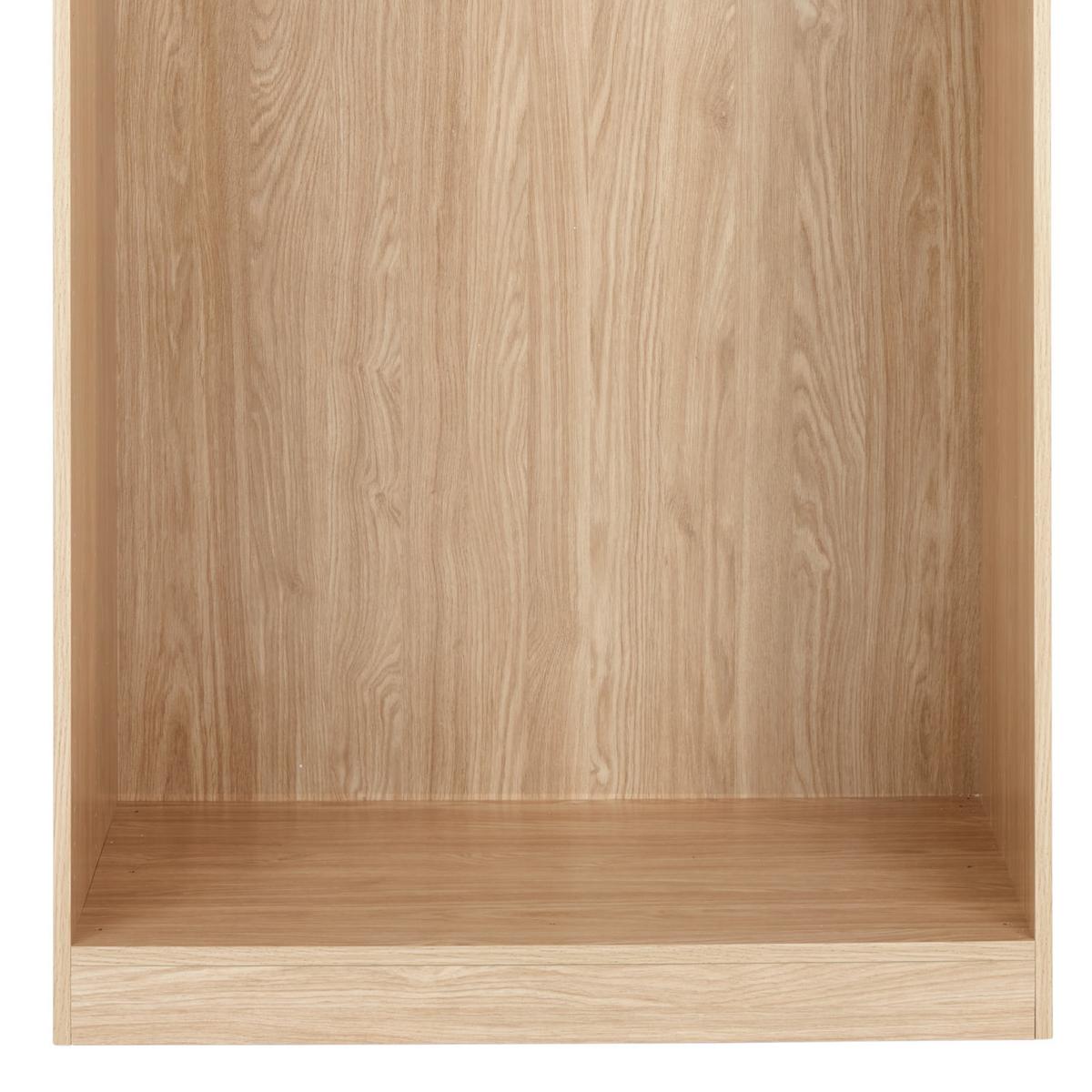Kleiderschrankkorpus Unit B: 91,1 cm Maxihöhe Eichef. - Eichefarben, MODERN, Holzwerkstoff (91,1/242,2/56,5cm) - Ondega