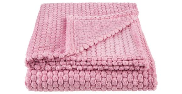 Kuscheldecke Belinda Mauve 130x170 cm - Mauve, ROMANTIK / LANDHAUS, Textil (130/170cm) - James Wood