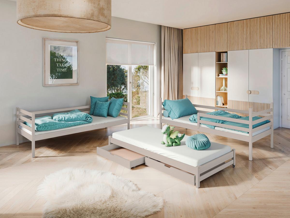 Palanda MILA 90x200 cm, borovice, kašmírová - kašmírová/barvy břízy, dřevo (90/200cm) - Mömax