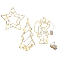 Led-dekoleuchte Lukas Weihnachtsmotiv Warmweiß - Klar, ROMANTIK / LANDHAUS, Kunststoff (33/2,5/41cm) - James Wood