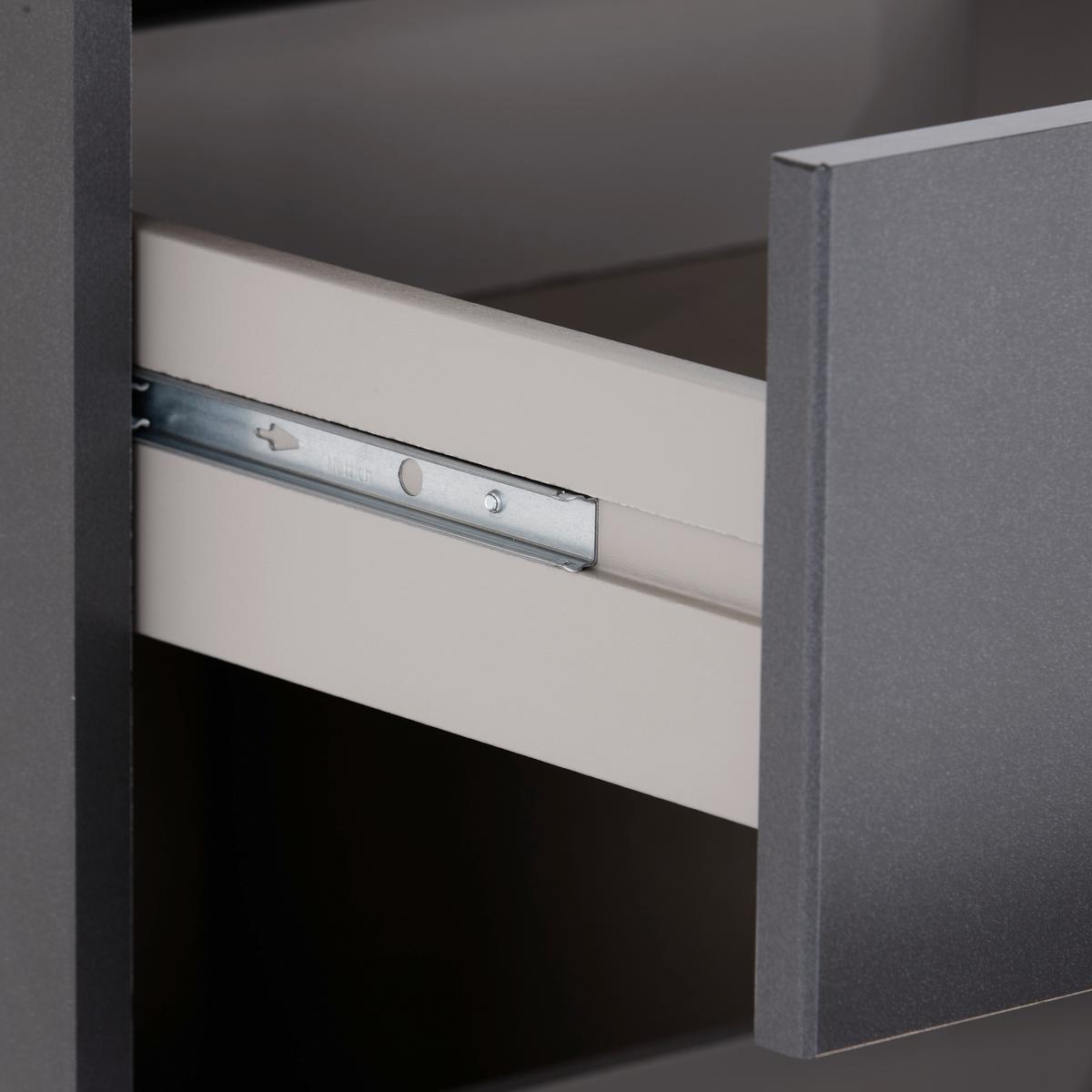 Drehtürenschrank 136 cm Aalen Extra Grau/Weiß - Weiß/Grau, KONVENTIONELL, Holzwerkstoff (136/197/54cm)