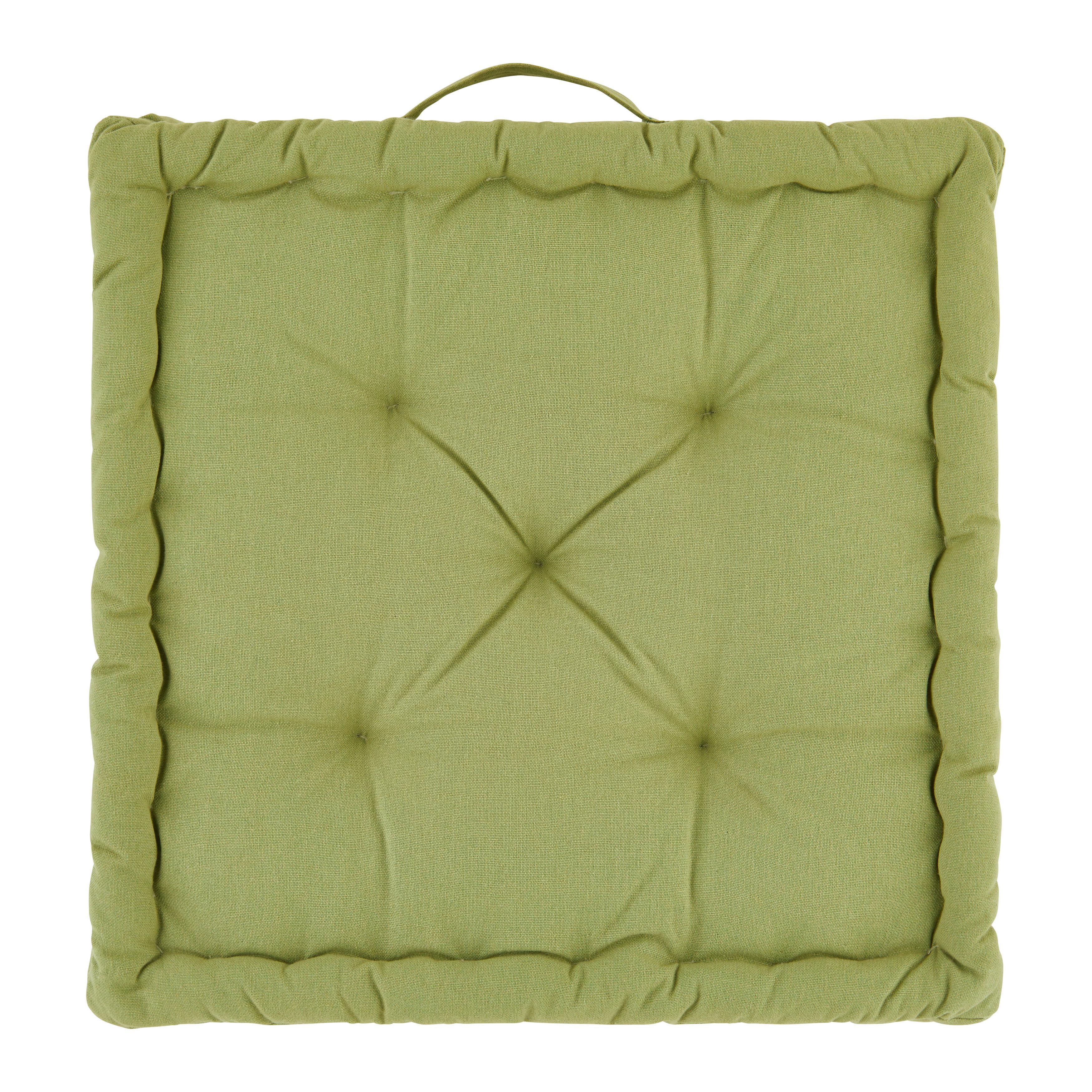 Polštář Na Box Bo, 40/40/6cm, Zelená - zelená, textil (40/40/6cm) - Modern Living