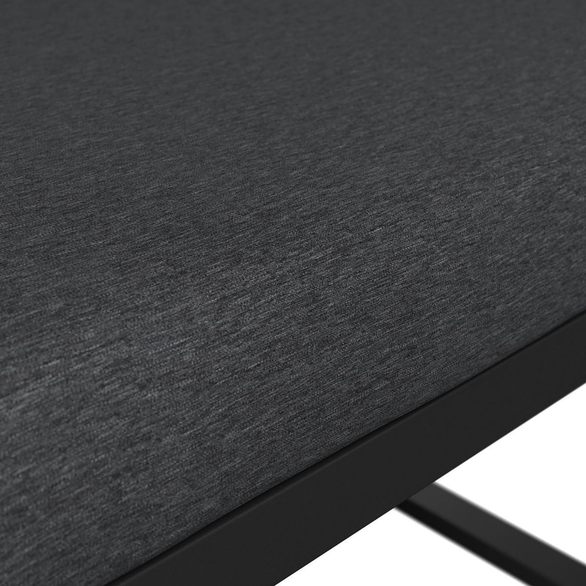 Loungegarnitur Lorca - Anthrazit/Naturfarben, MODERN, Kunststoff/Textil (158/217cm) - Beldano