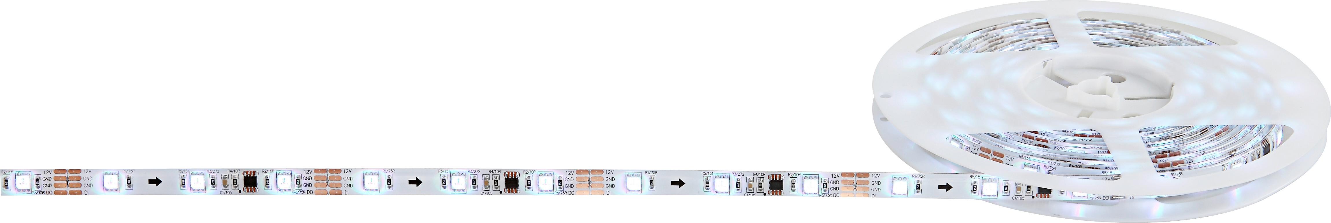 Led-streifen Rgb L: 6,9 M Farbwechsler, Fernbedienung - Basics, Kunststoff (690/1/0,3cm) - Globo