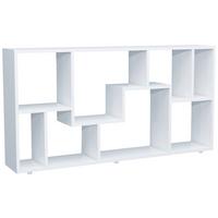 Regal Lanisa Weiß B: 116 Cm - Silberfarben/Weiß, Design, Holzwerkstoff (116/58/20cm) - MID.YOU