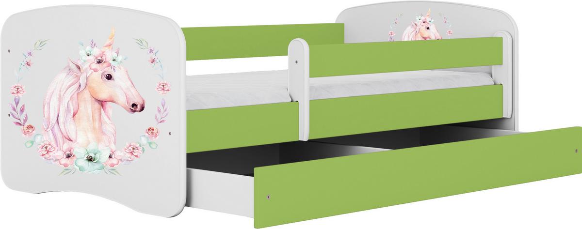 Kinder-/Juniorbett Babydreams Inkl. Matratze 80x160 - Birkefarben/Weiß, MODERN, Holz/Holzwerkstoff (80/160cm) - MID.YOU