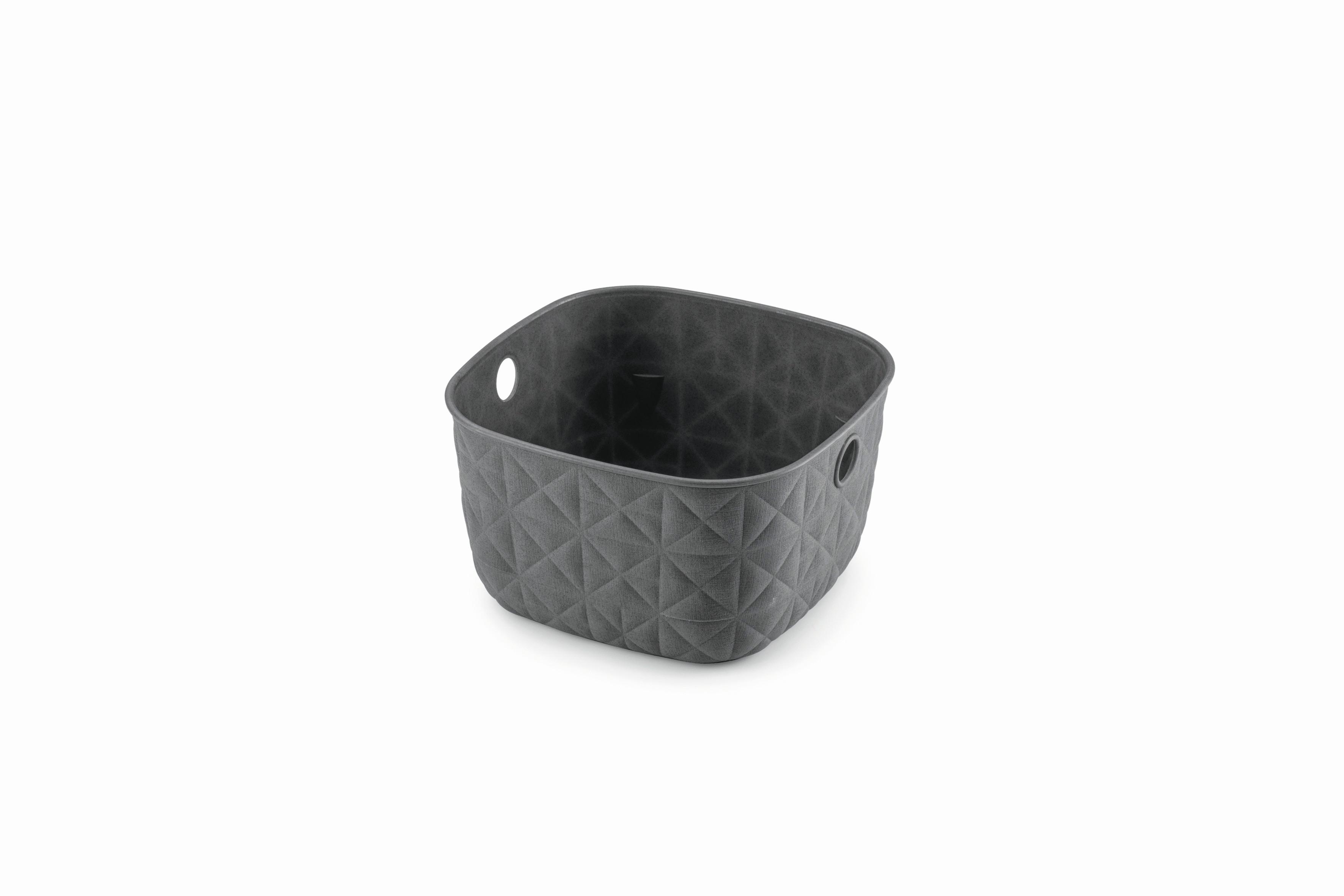 košík na drobnosti SOFTEX XS - tmavě šedá, Basics, plast (19,4/11/19,4cm) - Curver