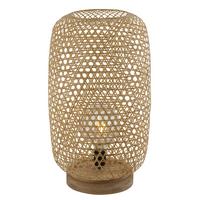 STOLNÍ LAMPA Lena, 31/55cm - černá/přírodní barvy, textil/přírodní materiály (31/55cm)