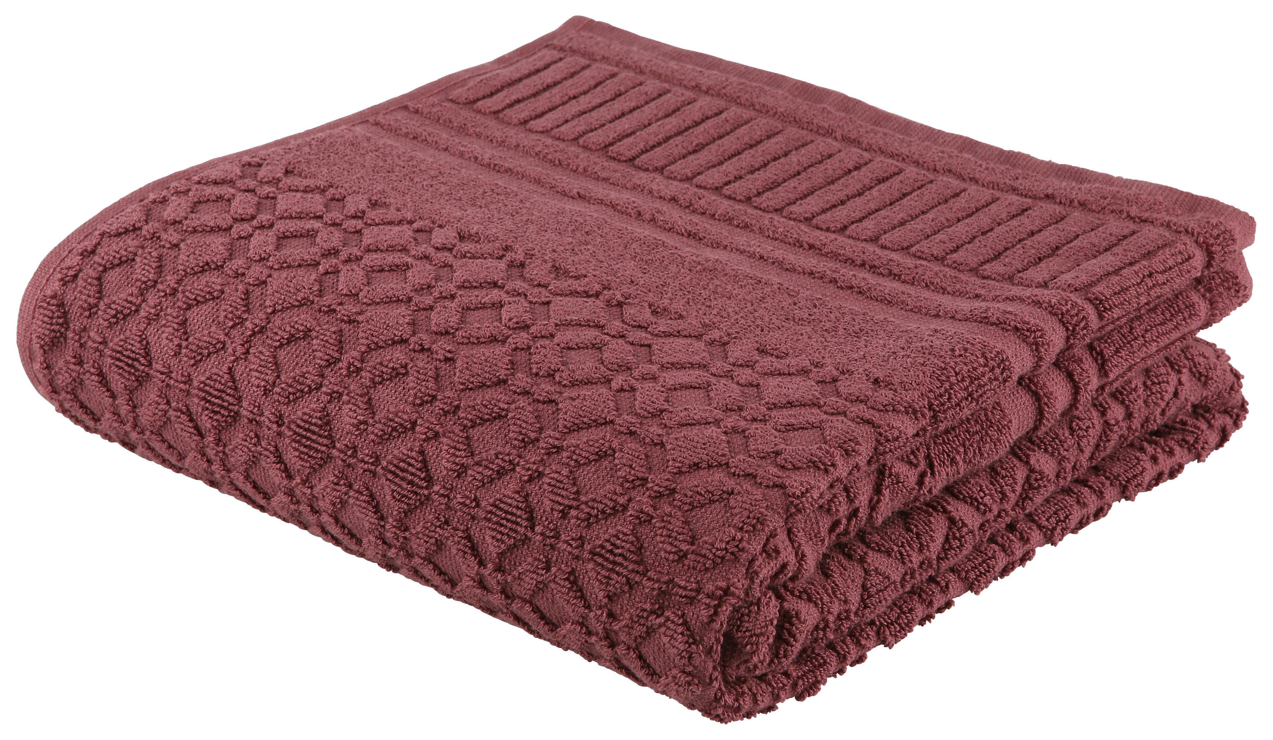 Ručník Carina, 50/100 Cm, Fialová - fialová, Romantický / Rustikální, textil (50/100cm) - Modern Living