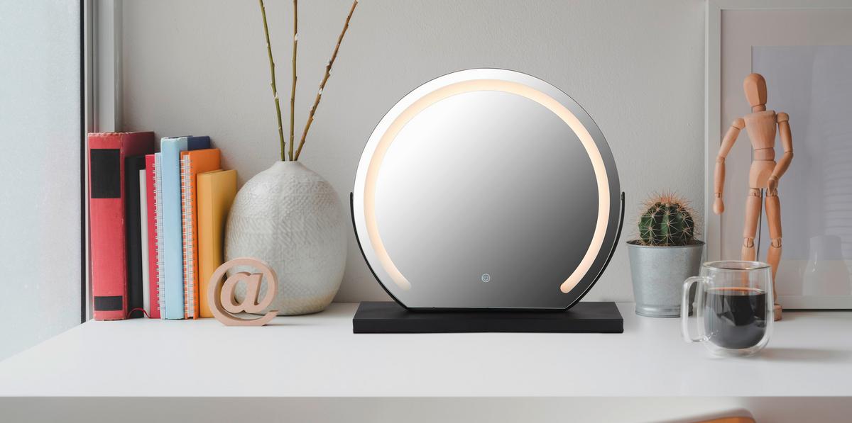 Badezimmerspiegel 84038 - Basics, Glas/Kunststoff (52/48,5/12cm) - Globo