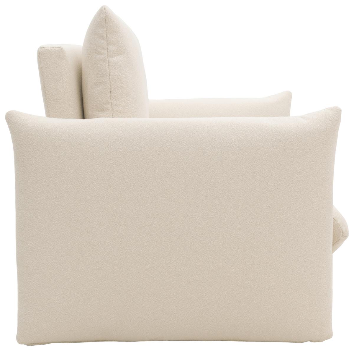 Sessel Looks Creme B: 120 cm - Creme/Schwarz, Design, Textil (120/100/97cm) - LOOKS by W.Joop