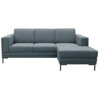 Ecksofa Looks Vii - Petrol/Schwarz, Design, Textil (214/146cm) - LOOKS by W.Joop