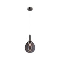 LED-Hängeleuchte 50133211 Lukka - Chromfarben/Silberfarben, Design, Glas/Metall (18/18/115cm)