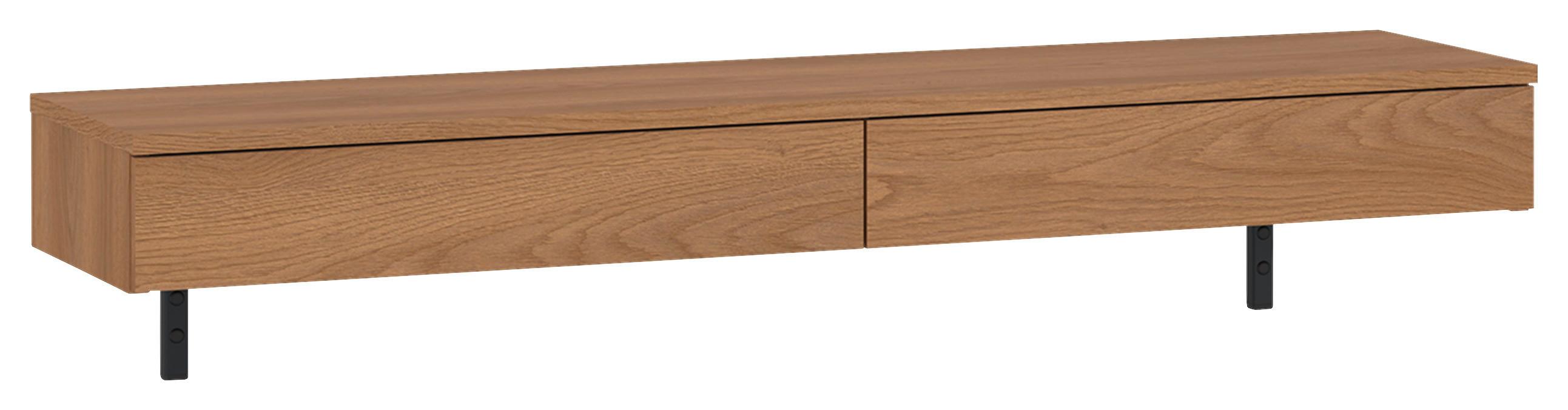 prístavný písací stôl FANO š. 120 cm, dekor dub - farba duba, Modern, kompozitné drevo (120/13/40cm) - Modern Living