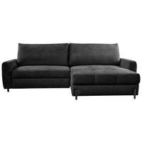 Ecksofa Naomi Anthrazit/Schwarz, 265 cm - Anthrazit/Schwarz, Design, Textil (265/162cm) - MID.YOU