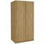 Drehtürenschrank Karo, 2trg - Eichefarben, KONVENTIONELL, Holz/Holzwerkstoff (91/197/54cm) Drehtürenschrank Karo, 2trg - Eichefarben, KONVENTIONELL, Holz/Holzwerkstoff (91/197/54cm)