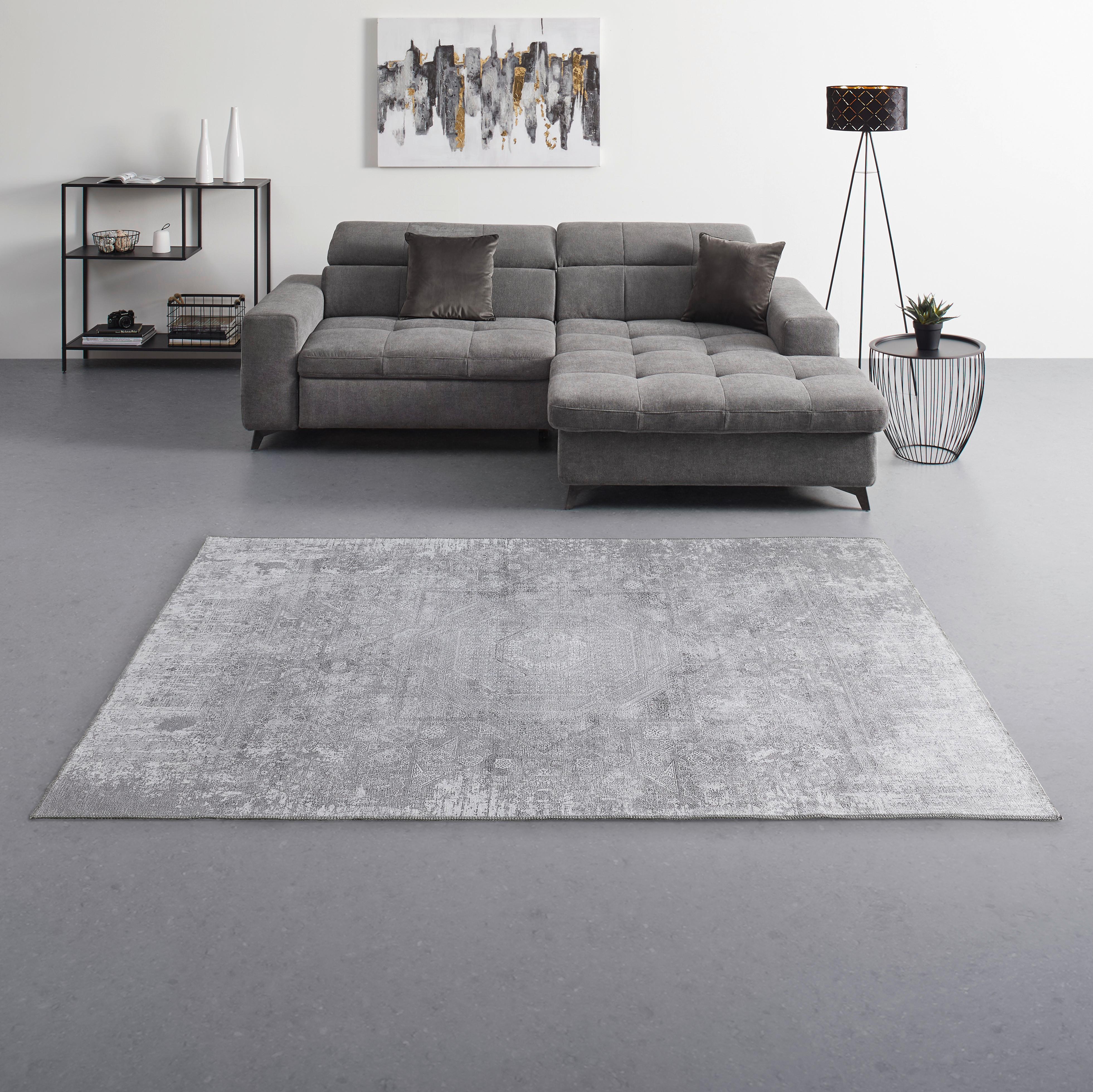 KOBEREC TKANÝ NA PLOCHO Olivia 2, 120/170cm, krémová - krémová, Konvenční, textil (120/170cm) - Mömax