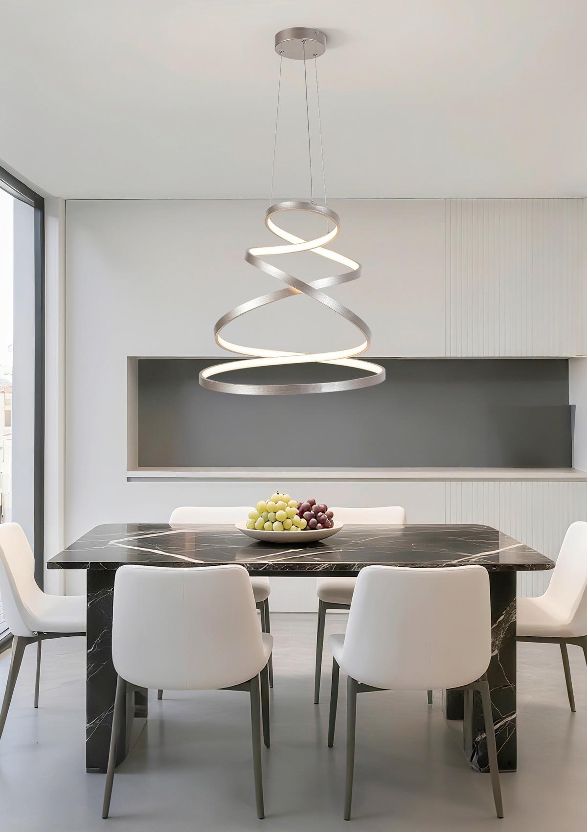 LED-Hängeleuchte Chantal - Champagner, Basics, Kunststoff/Metall (50/120cm) - Luca Bessoni