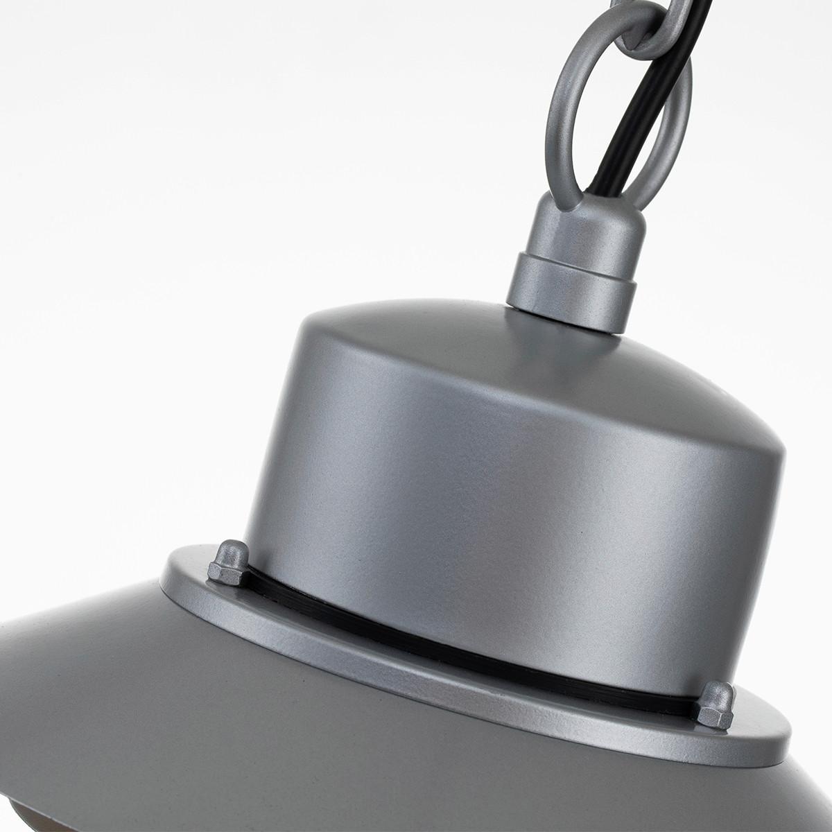 Außenhängeleuchte Copenhagen8-Sil - Silberfarben, KONVENTIONELL, Glas/Metall (22/37,5cm) - Elstead Lighting