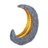 Solarleuchte 36523 - Goldfarben/Grau, Design, Kunststoff (28/9/31cm) - Globo