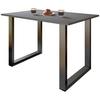 Schreibtisch Lona Anthrazit, Schwarz B: 140 Cm - Anthrazit/Silberfarben, Design, Holzwerkstoff/Metall (120/76/50cm) - MID.YOU