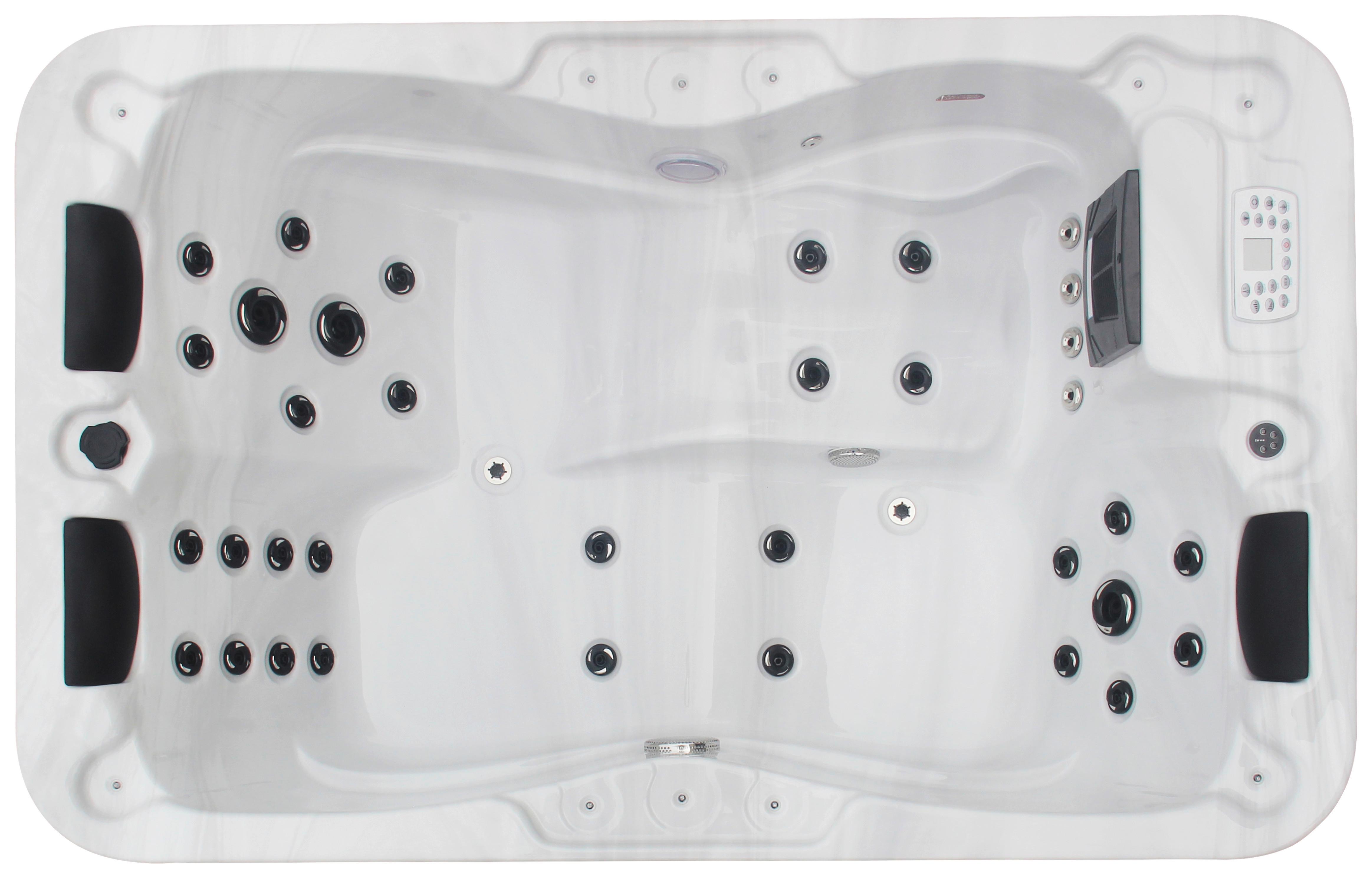 Whirlpool Kunststoff XXL1908 205x130x70 cm - Schwarz/Weiß, Basics, Kunststoff (130/205/70cm)