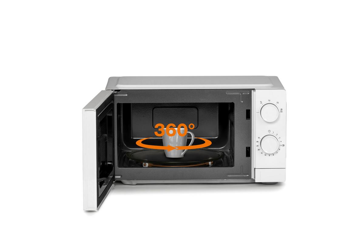 MIKROWELLE 20 Liter, 700W - Weiß, Basics, Glas/Kunststoff (44,6/24,2/35,2cm) - Gorenje