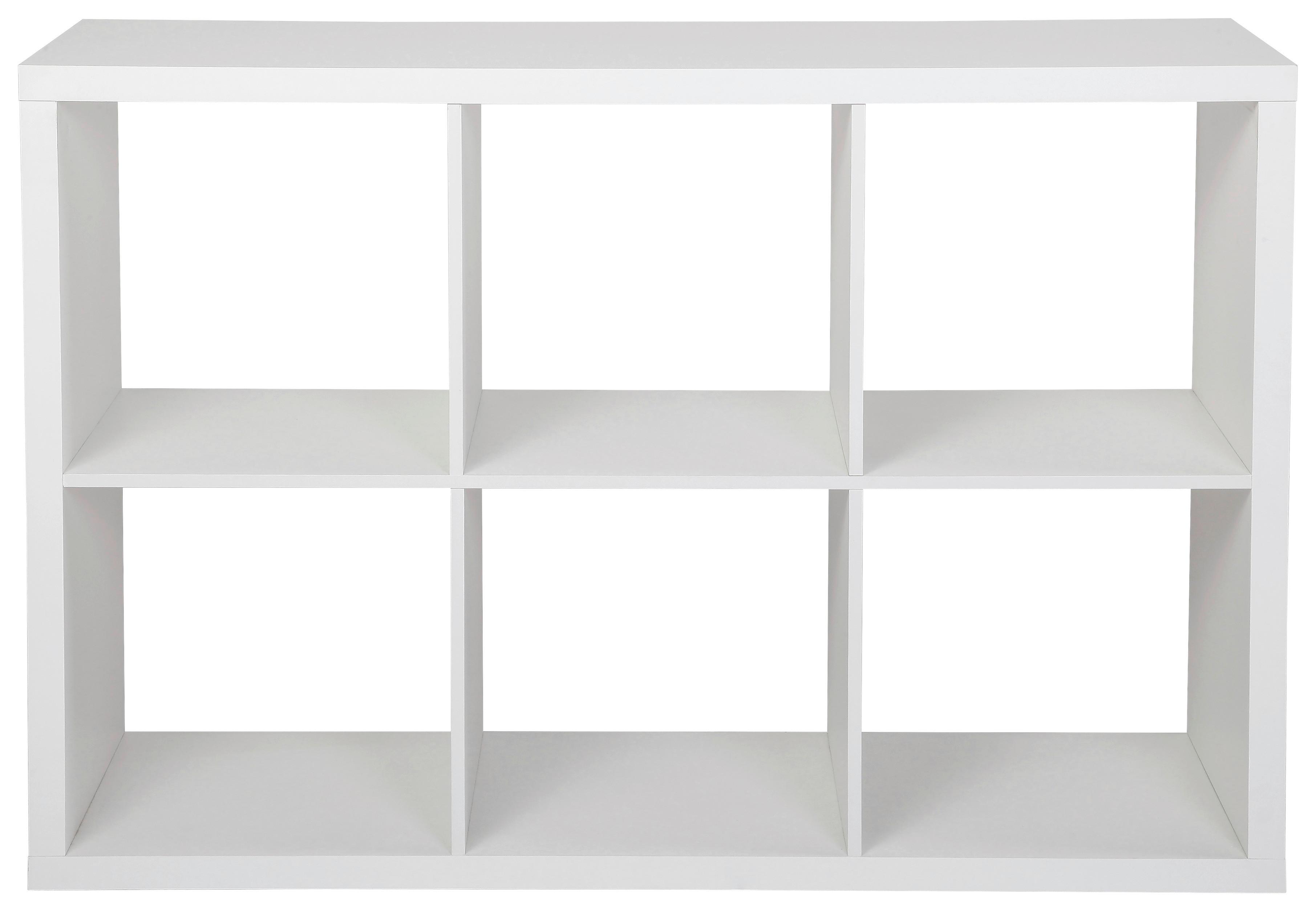 Regal Samy 2 B 112cm, Weiß - Weiß, MODERN, Holzwerkstoff (112/76/37cm)