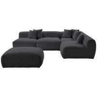 Ecksofa Bloom - Dunkelgrau, Trend, Textil (315/235cm) - Livetastic
