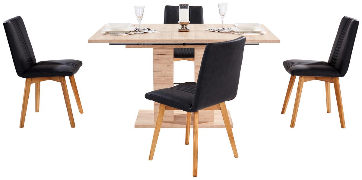 Esstisch Ausziehbar Helena 140-220x90 Cm Eiche Dekor - Eichefarben, KONVENTIONELL, Holzwerkstoff (140-220/76/90cm)