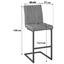 Barhocker Sonja - Schwarz/Braun, MODERN, Textil/Metall (44/108/57cm) Barhocker Sonja - Schwarz/Braun, MODERN, Textil/Metall (44/108/57cm)