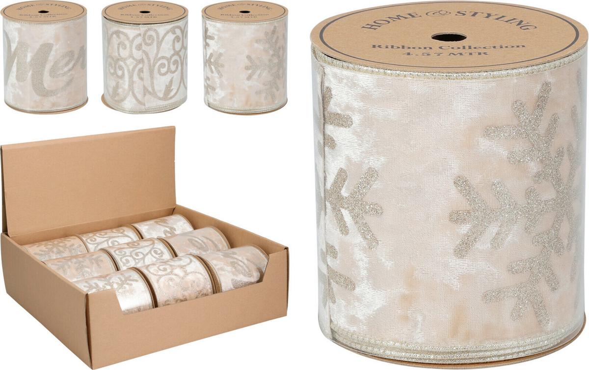 Ajándékcsomagoló Szalag Textil - Pezsgő, textil (10/457cm)