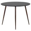 Esstisch Plaza Schwarz L: 100 Cm - Schwarz, Design, Holzwerkstoff/Metall (100/100/75cm) - Livetastic