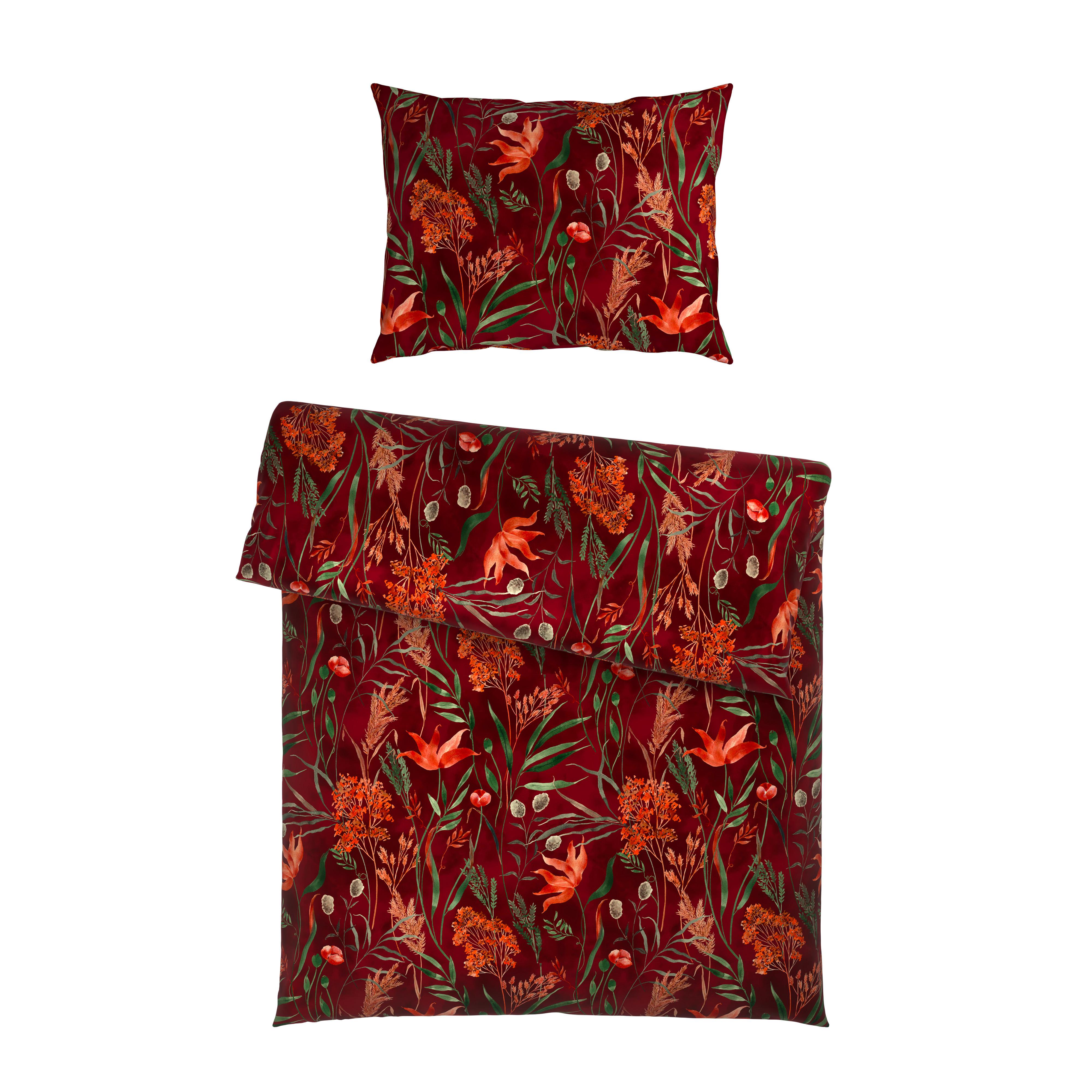 POSTEĽNÁ BIELIZEŇ NORA - červená, Modern, textil (140/200cm) - Mömax