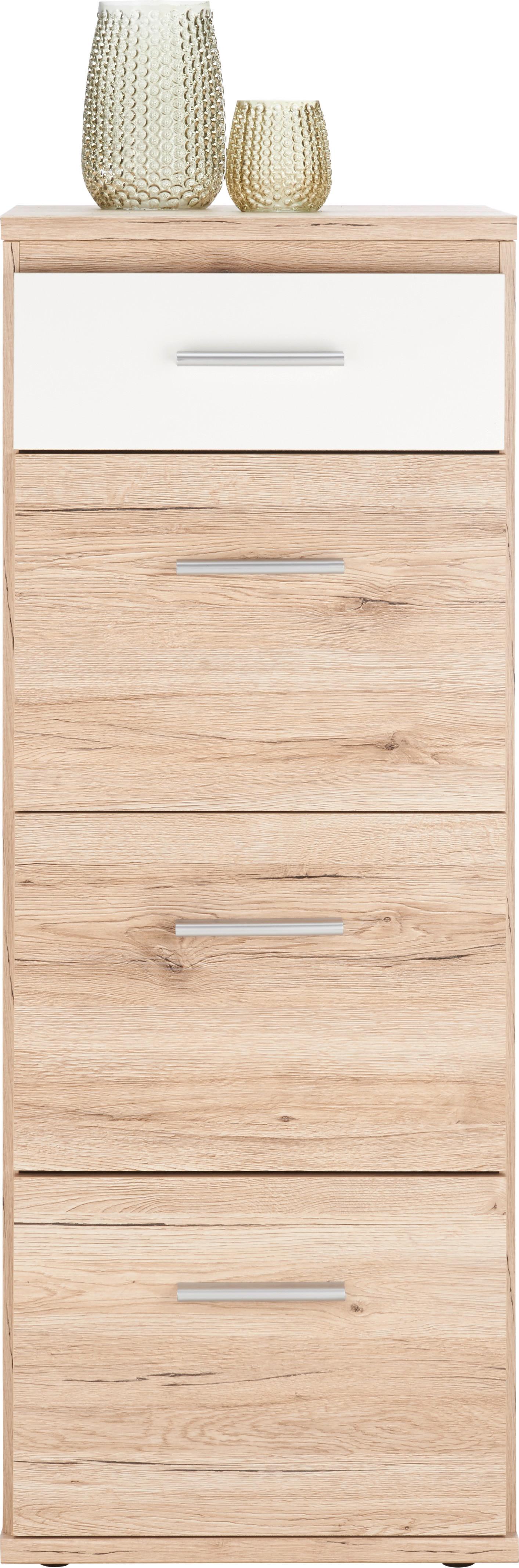 Komoda YOUNG v dekore dub San Remo/biela