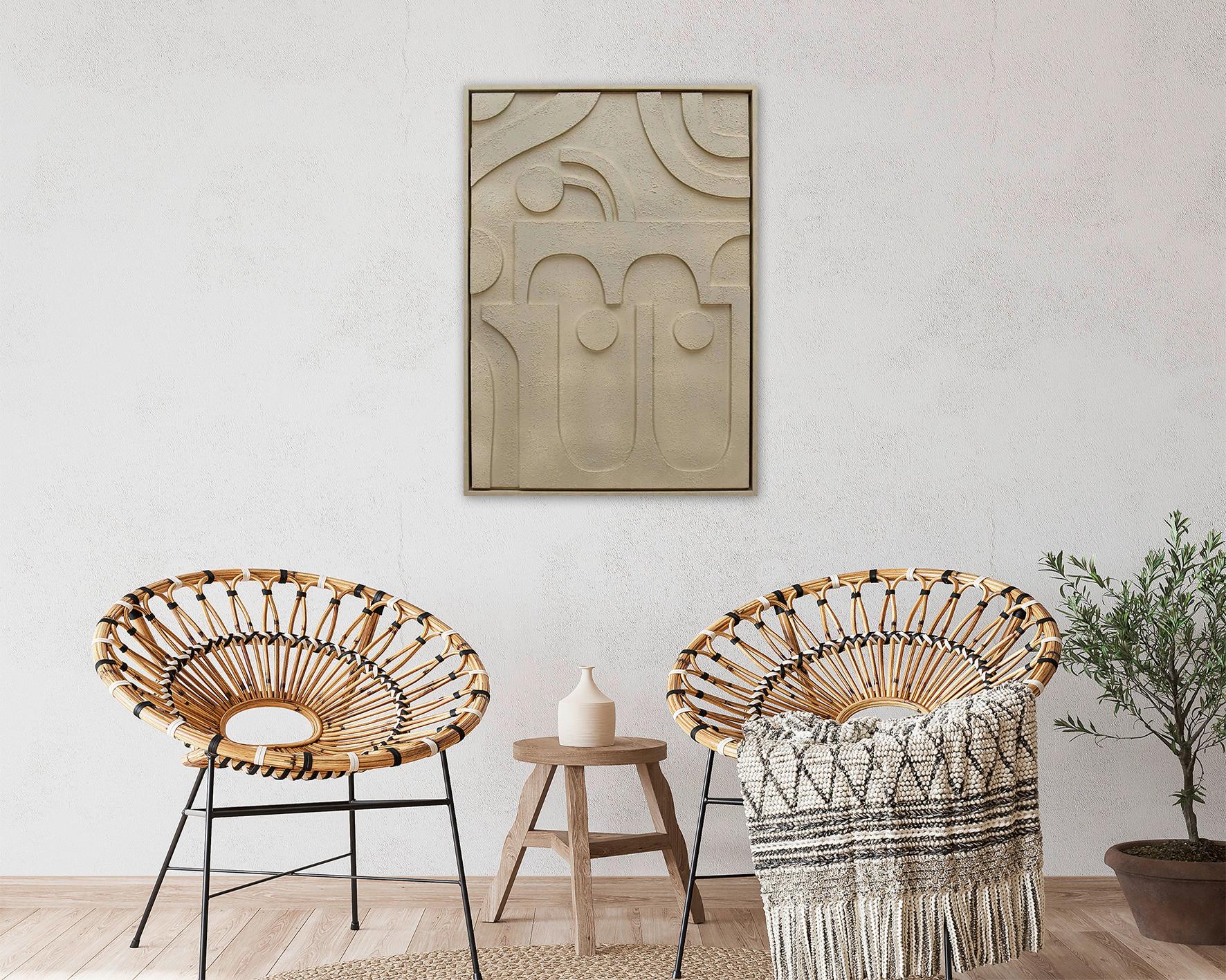 Obraz na plátně MIKE, 50x70x3cm - přírodní barvy/světle hnědá, Moderní, kompozitní dřevo/textil (50/70/3cm) - Mömax
