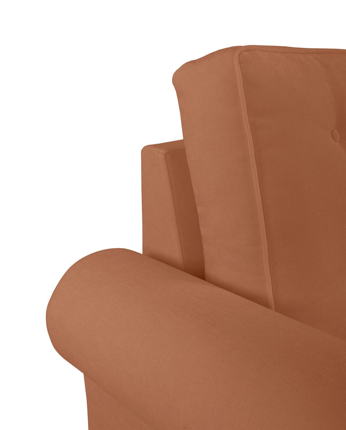 Sessel Arles, Rostfarben 56 B: 93 Cm - Rostfarben/Buchefarben, Design, Textil (93/89/82cm) - MID.YOU