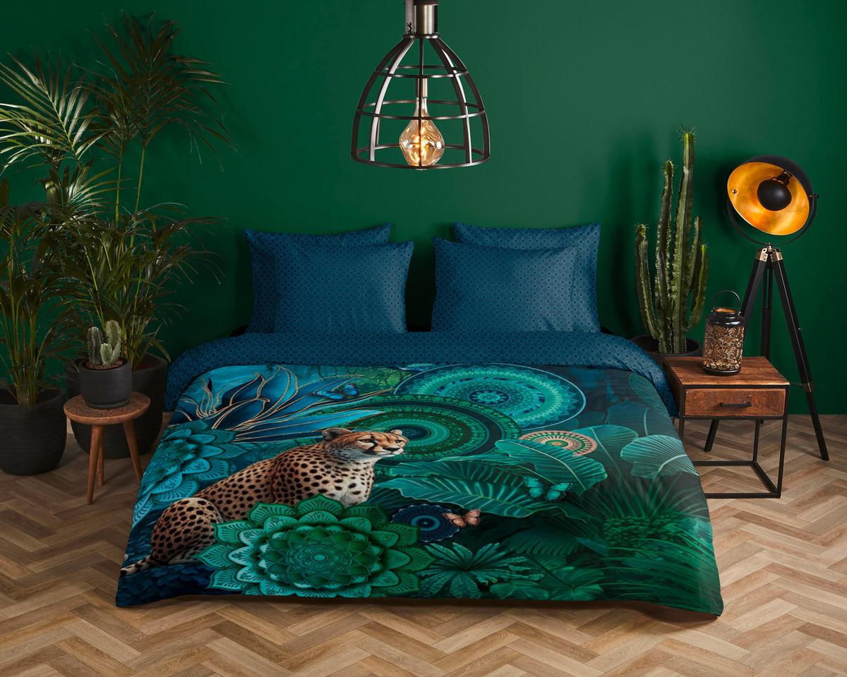 BETTWÄSCHE NYAH - Blau/Multicolor, Design, Textil (140/200cm)