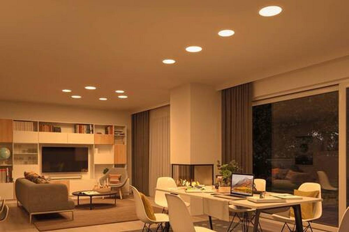 LED-Deckenleuchte Ø 7,5 cm, Rund, 1-Flammig - Weiß, Design, Kunststoff (7,5/1,3cm) - Paulmann