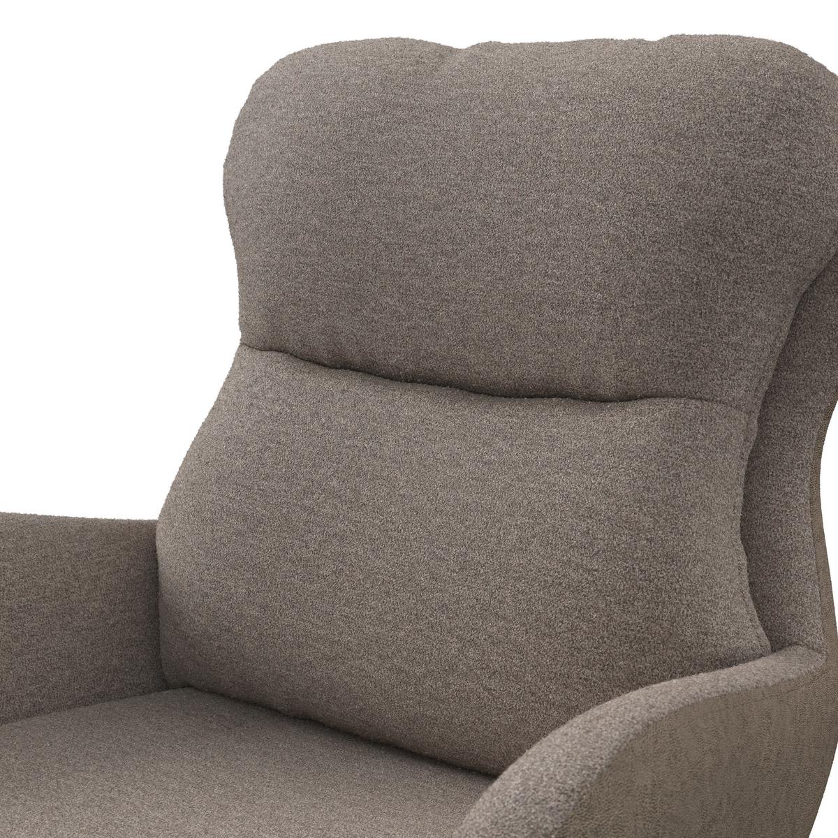Židle s područkami Neelia, hnědá - přírodní barvy/hnědá, Moderní, kov/dřevo (71/60/94cm) - Bessagi Home