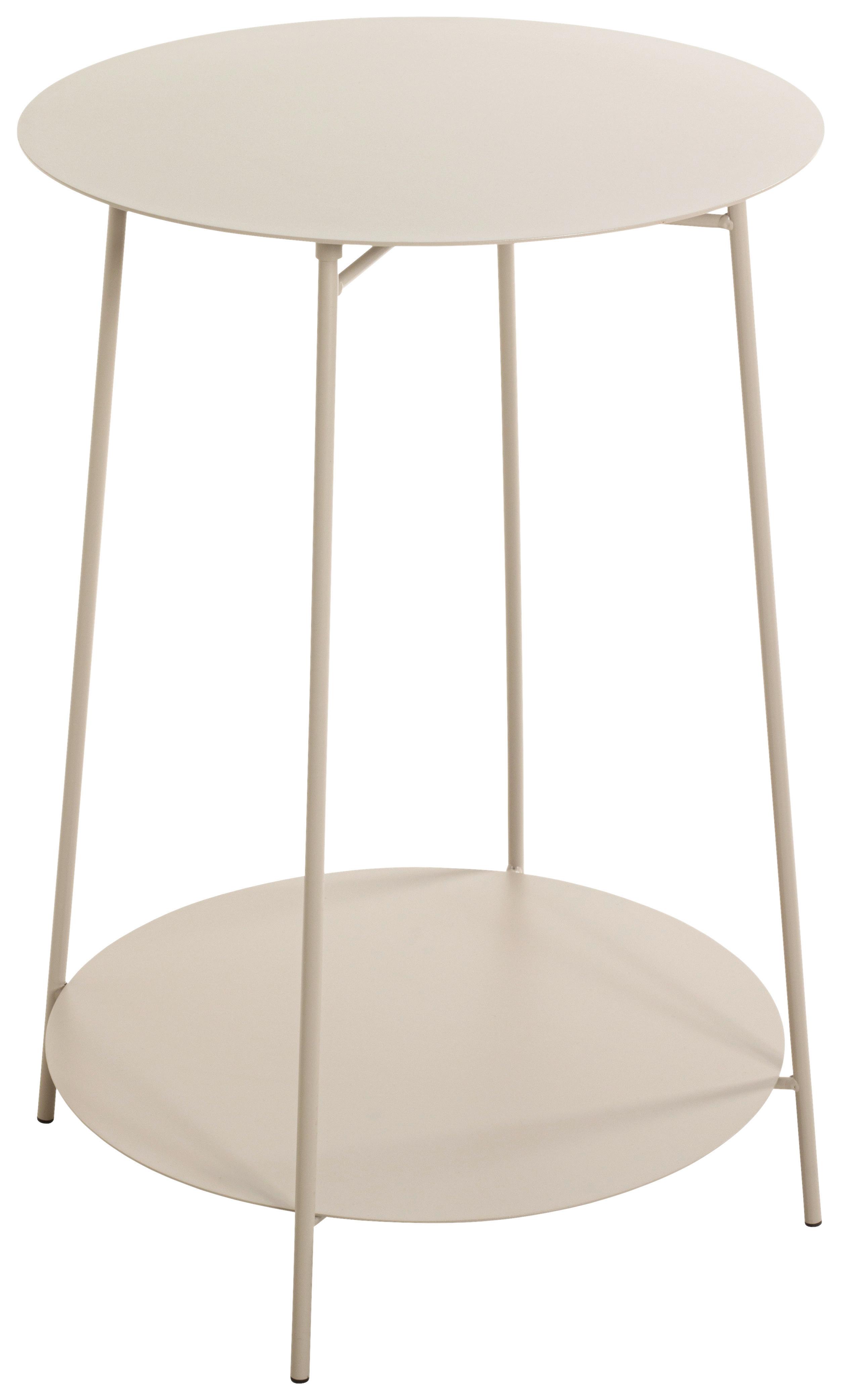 Príručný stolík Enno 1, farba kašmír, P: 45cm - kašmírová, Trend, kov (45/60cm)