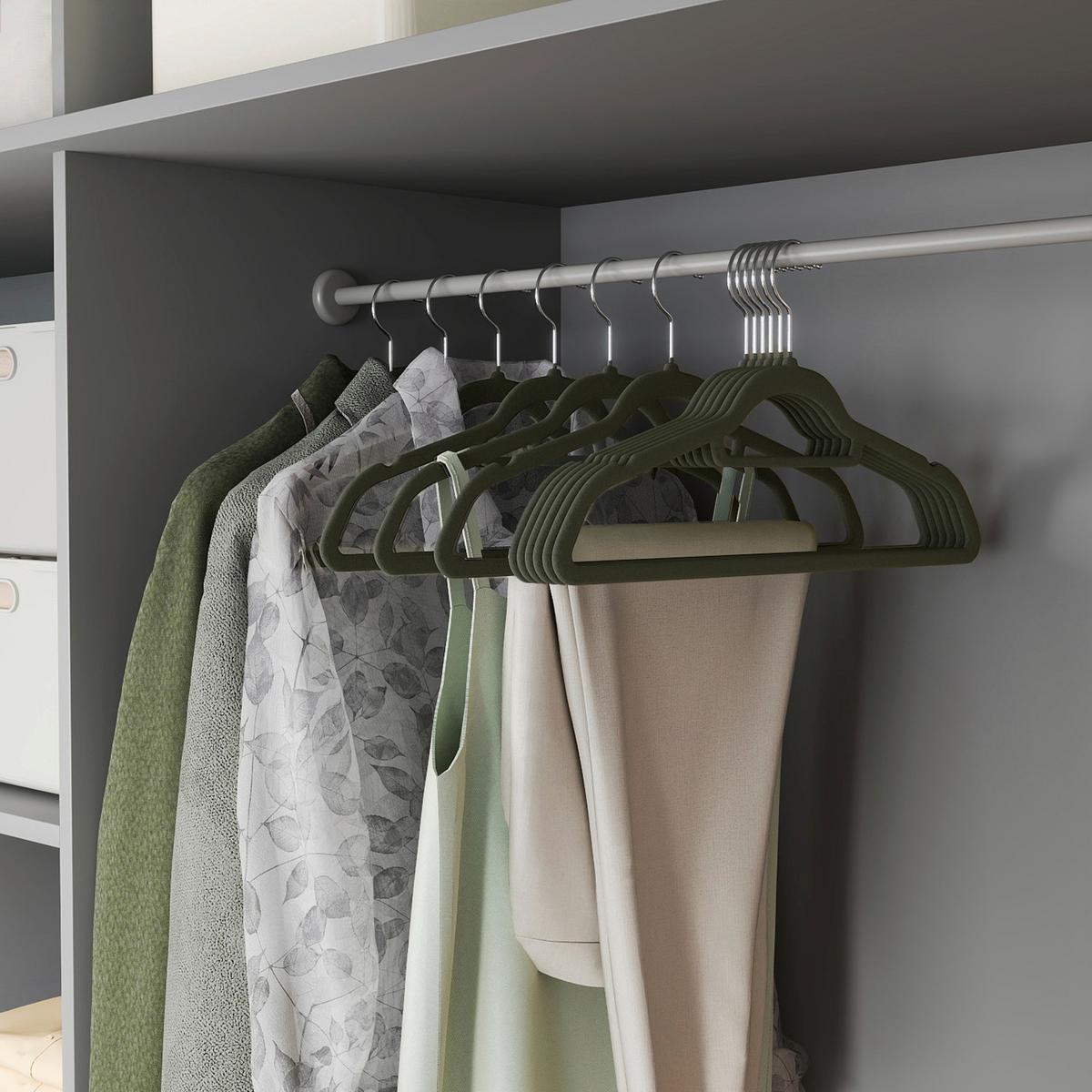 Kleiderbügel Grau B: 42,7 Cm - Grau, Basics, Kunststoff/Metall (42,7/22/0,6cm)