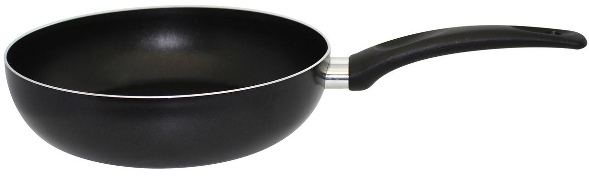 Schmorpfanne Bratprofi Ø 24 cm aus Aluminium - Schwarz, Basics, Metall (24/8,9cm)