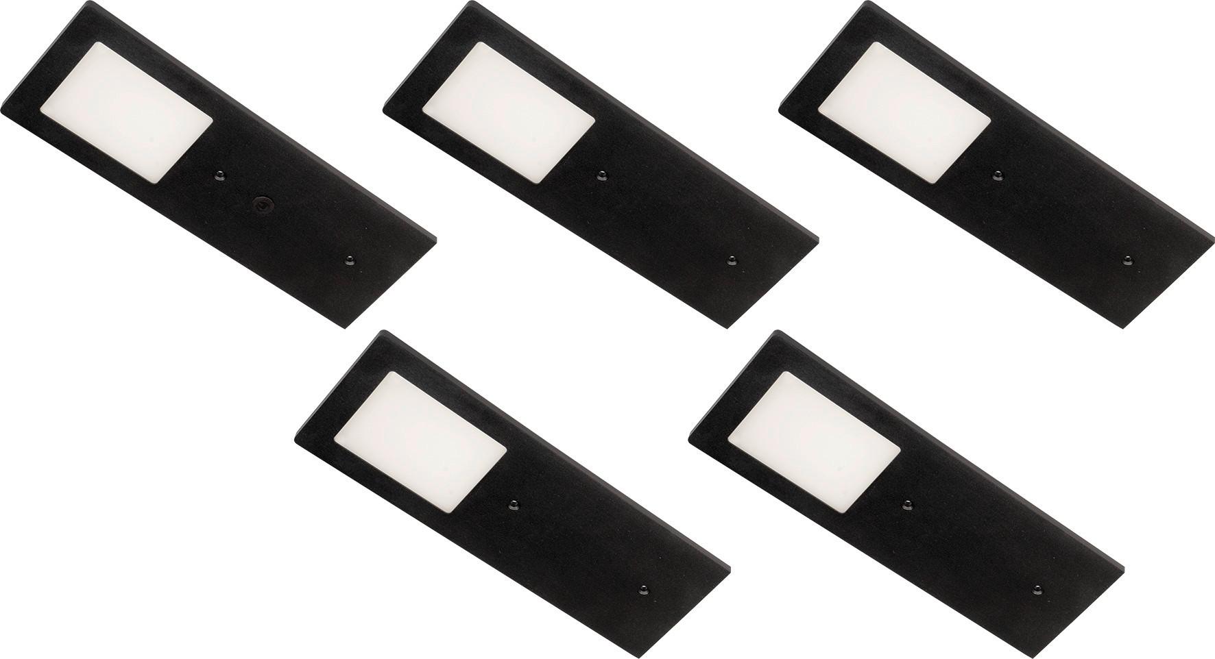 Unterbauleuchte Planar - Schwarz, Basics, Metall (19/7/0,5cm)