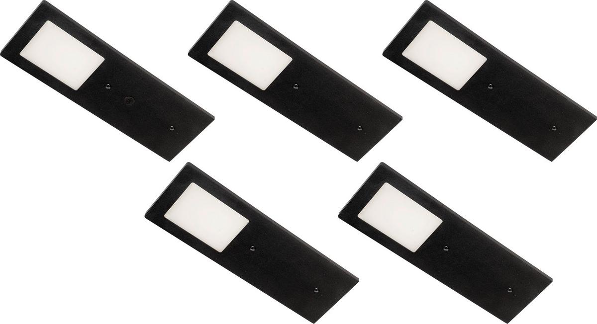 Unterbauleuchte Planar - Schwarz, Basics, Metall (19/7/0,5cm)