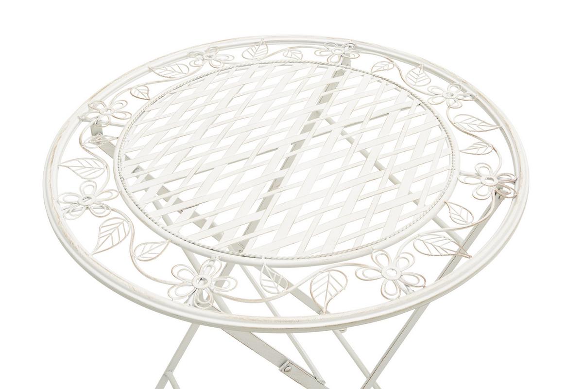 Balkonmöbel Set Malta Aus Eisen - Weiß, MODERN, Metall - Ondega