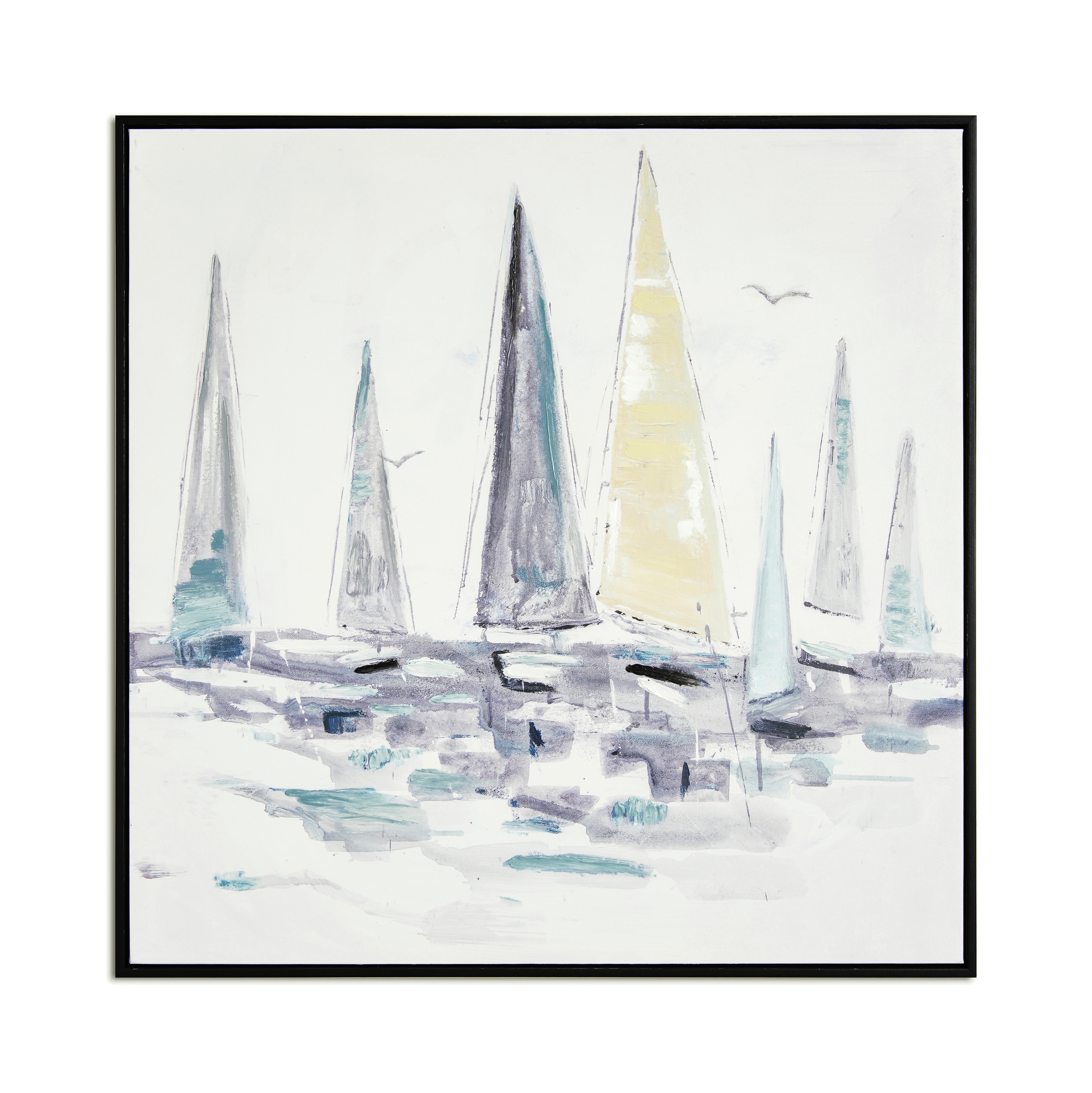 Obraz 72,4x72,4cm - černá/vícebarevná, Moderní, kov/dřevo (72,4/72,4cm) - Mömax