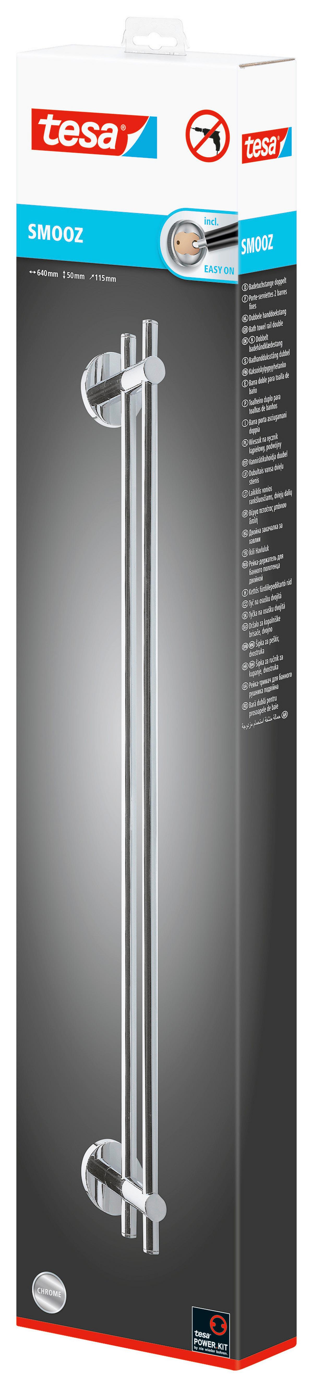 Handtuchstange Smooz Chromfarben B: 64 Cm - Chromfarben, Trend, Metall (64/11,5/5cm) - Tesa