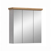 SPIEGELSCHRANK Verona Lärchefarben B: 69cm - Lärchefarben, Trend, Glas/Holzwerkstoff (69/71/21cm) - MID.YOU