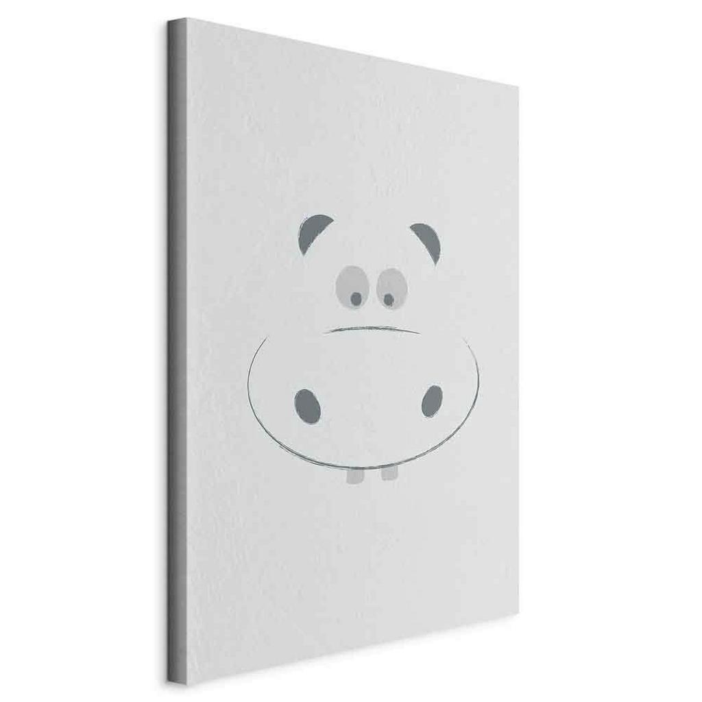 Leinwandbild Happy Hippie Grau Weiß B: 60 cm
